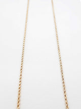 14k Yellow Gold Rope Chain Necklace 1.7 Grams 18 Inch Fw0826llzdu