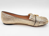 Gucci 453373 Gg Gold Metallic Marmont Flats Size Eu 36.5 Do0925lcrde