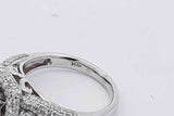 1.55cttw Diamond Ring In 14k White Gold 5.1 Grams Size 6.25 Eb0825oxxzsa