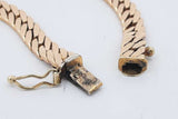 14k Yellow Gold Herringbone Chain Bracelet 12.7 Grams 7.5 Inch Eb1125cxzsa