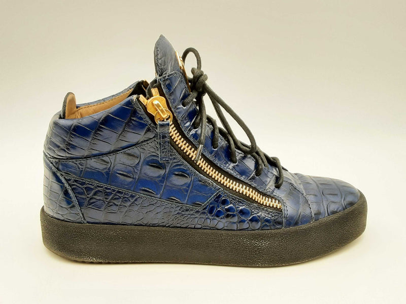 Giuseppe Zanotti Frankie Blue High Top Sneakers Size 41. Fw1024crsa