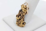 14k Yellow Gold Nugget Pendant 12.3 Grams Eb0926exzsa