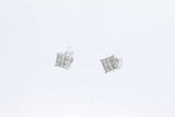 Approx. 0.36ctw Diamond Stud Earrings In 14k White Gold 1.2 Grams Eb1224crdu