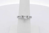 0.64cttw Diamond Ring In 14k White Gold 4.2 Grams Size 6 Eb0826wrxsa
