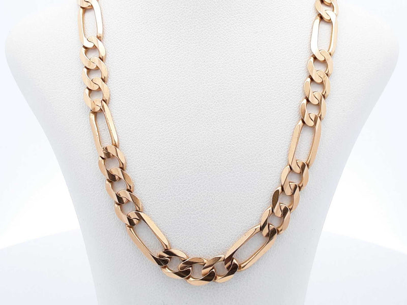 14k Yellow Gold Figaro Chain 26.7 Grams 26 Inch Fw0725erzdu