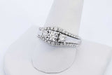 0.75cttw Diamond 14k White Gold Ring 8.3 Grams Size 11 Eb0526crxde