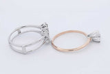 1.02cttw Diamond Wedding Set 14k Yellow & White Gold 5.4g Size 8.5 Eb0326srxdu
