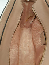 Kate Spade New York Pink Saffiano Leather Laurel Way Jeweled Hadlee Satchel Bag Eb1125rxsa