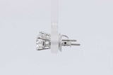 1.0cttw Lab Grown Diamond Stud Screwback Earrings 14k White Gold 0.9g Eb326orxsa