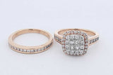 1.68cttw Diamond Wedding Set In 14k Yellow Gold 7.1 Grams Size 6 Eb0326ixzdu