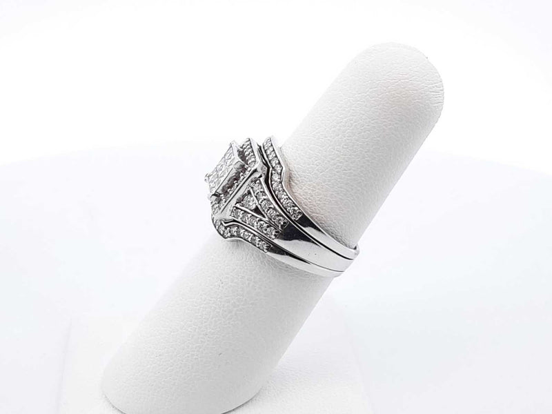 1.78ctw Diamonds 14k White Gold 5.7 Grams Ring Size 6 Sd0825crzdu