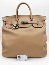 Hermes Birkin Hac 40 Trench Beige Togo Palladium Hardware Handbag Do0925llxzxde