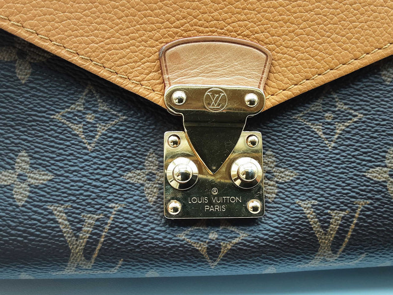 Louis Vuitton Pallas Saffron Yellow Leather Monogram Shoulder Bag Do0625llxzde