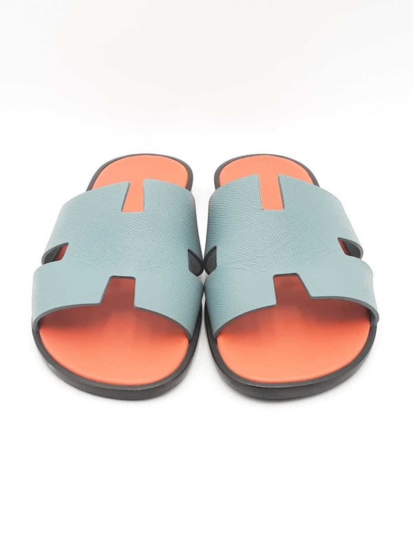Hermes Izmir Sandal Blue Orange Size 44 Sd0525oorsa
