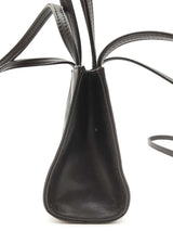 Telfar Black Vegan Leather Mini Shopping Tote Bag Do0726orde