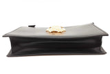 Versace La Medusa Black Leather Wristlet Clutch Eb0826cxzde