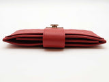 Chanel Red Quilted Cavier Leather Wallet Do0325erxde