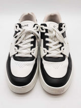 Celine Ct-07 Low Black & White Leather Trainers It Size 46 Eb1225rxzde