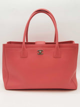 Chanel Cerf Executive Coral Pink Leather Shopping Tote Bag Eb0925irzde