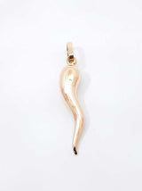 18k Yellow Gold Cornicello Italian Horn Pendant 2.7 Grams Fw0826wxzdu