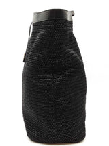 Saint Laurent Patti Black Raffia Tote Bag Eb0526ixzde