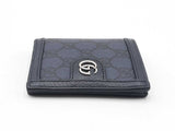 Gucci Ophidia Bifold Wallet In Navy Blue Gg Supreme Coated Canvas Fw0526lcrdu