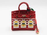 Mini Boutique Bag Charm In Red Fw0825edu