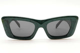 Prada Spr 13z Cat Eye Green Marble Sunglasses Eb1225cxde