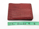 Louis Vuitton Red Crocodile Leather Bifold Wallet Do0926ixzde