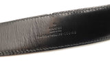 Gucci Interlocking G 40mm Belt In Black Guccissima Leather Size 40 Fw0926lrxdu