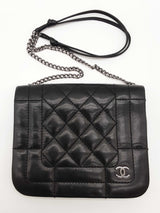 Chanel Black Soft Quilted Leather Flap Shoulder Bag Do1125exzde