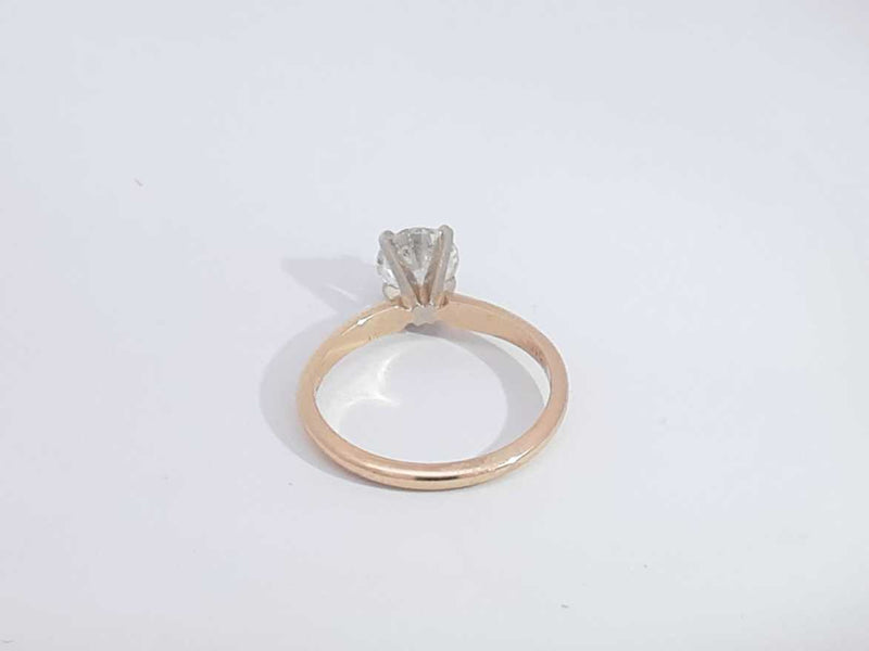 0.98 Cttw Diamond 14k Yellow Gold Solitaire Ring 2.3 Grams Size 6 Aa0626lzxzsa
