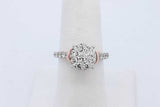 1.1cttw Diamond Ring In 14k White Gold 5.2 Grams Size 7 Eb0226rxzde