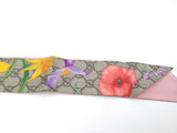 Gucci Gg Monogram Flora Silk Ribbon Scarf Eb0926lxzsa