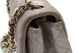 Chanel Quilted Metallic Iridescent Leather Mini Flap Bag Eb1026erxsa