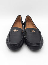 Coach Marley Driving Loafers In Black Pebbled Leather Size 9.5 Fw0826ozdu