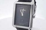 Chanel Boy Friend 27mm Quartz Watch With Leather Band 34.8 Grams Eb0726lxxxsa