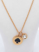 Kate Spade "Spot The Spade" Necklace & "Everday" Earring Ensemble Fw0226ozdu