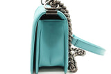 Chanel Turquoise Quilted Lambskin Boy Bag Crossbody Eb0925wrxzde