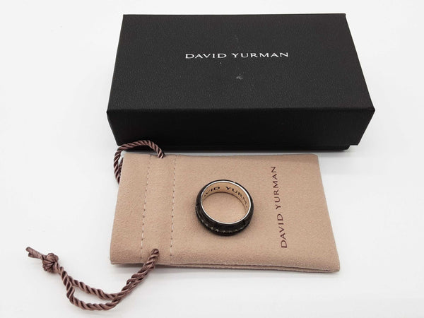David Yurman 0.925 Sterling Silver 7.2g Ring Size 9.75 Do0325wrxde