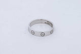 Cartier 18k White Gold Love Ring 3.3 Grams Size 51 Eb0726ocxde