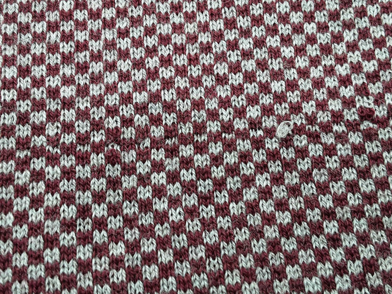 Louis Vuitton Signature Logo Red Gray Wool Scarf Do1025lrxde