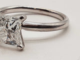 1.5 Carat Princess Cut Lab Grown Diamond 18k Wg 3.6g Ring Size 7 Do0326rxzde