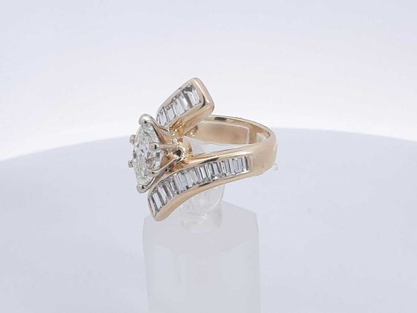 3.48 Cttw 14k Yellow Gold 9.4 G Wedding Ring Size 7 Aa0525wxzxsa
