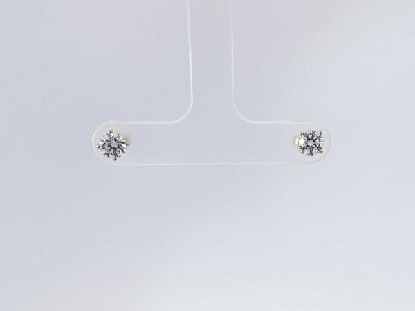 0.74 Cttw Lab Grown Diamond 14k Yellow Gold Stud Earrings .6 Grams Aa0725lcxsa