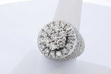 5.1cttw Diamond 14k White Gold Ring 23.2 Grams Size 8.5 Eb0626ocirde