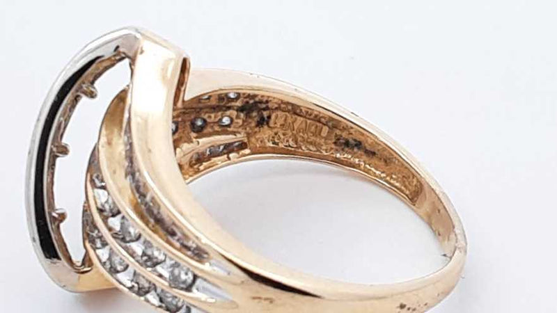 1.58ctw Diamond Ring In 14k Yellow Gold 5.1 Grams Size 7 Eb1025pxzdu