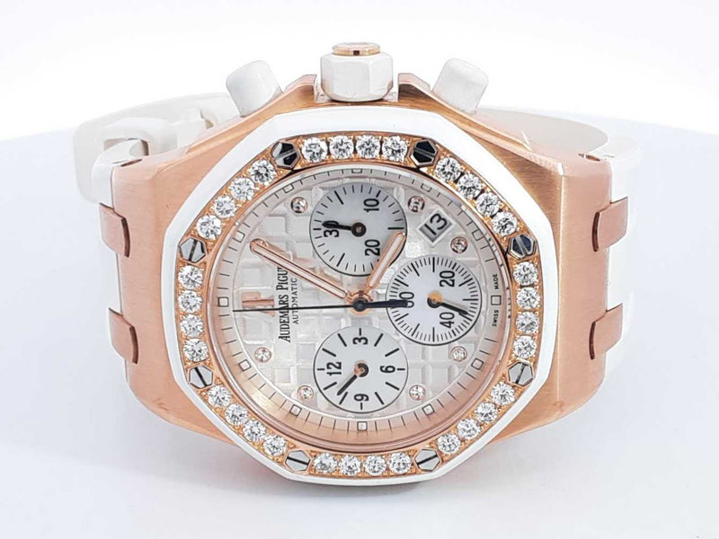 Audemars Piguet Royal Oak Offshore 18k Rose Gold 18k Diamond Bezel Sd0425wwzxzsa