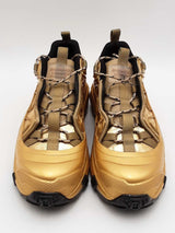 Burberry Arthur Gold Metallic Sneakers Size 43.5 Eb0526lxzsa