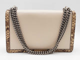 Gucci Dionysus Off White Calfskin Leather Snakeskin Trim Shoulder Bag Sd0726rzxde